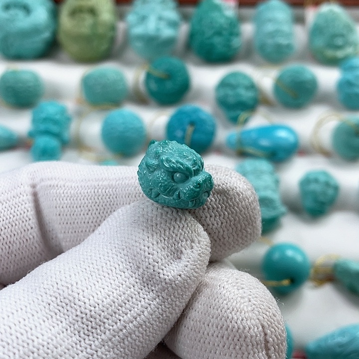 绿松石车挂未镶嵌直径12