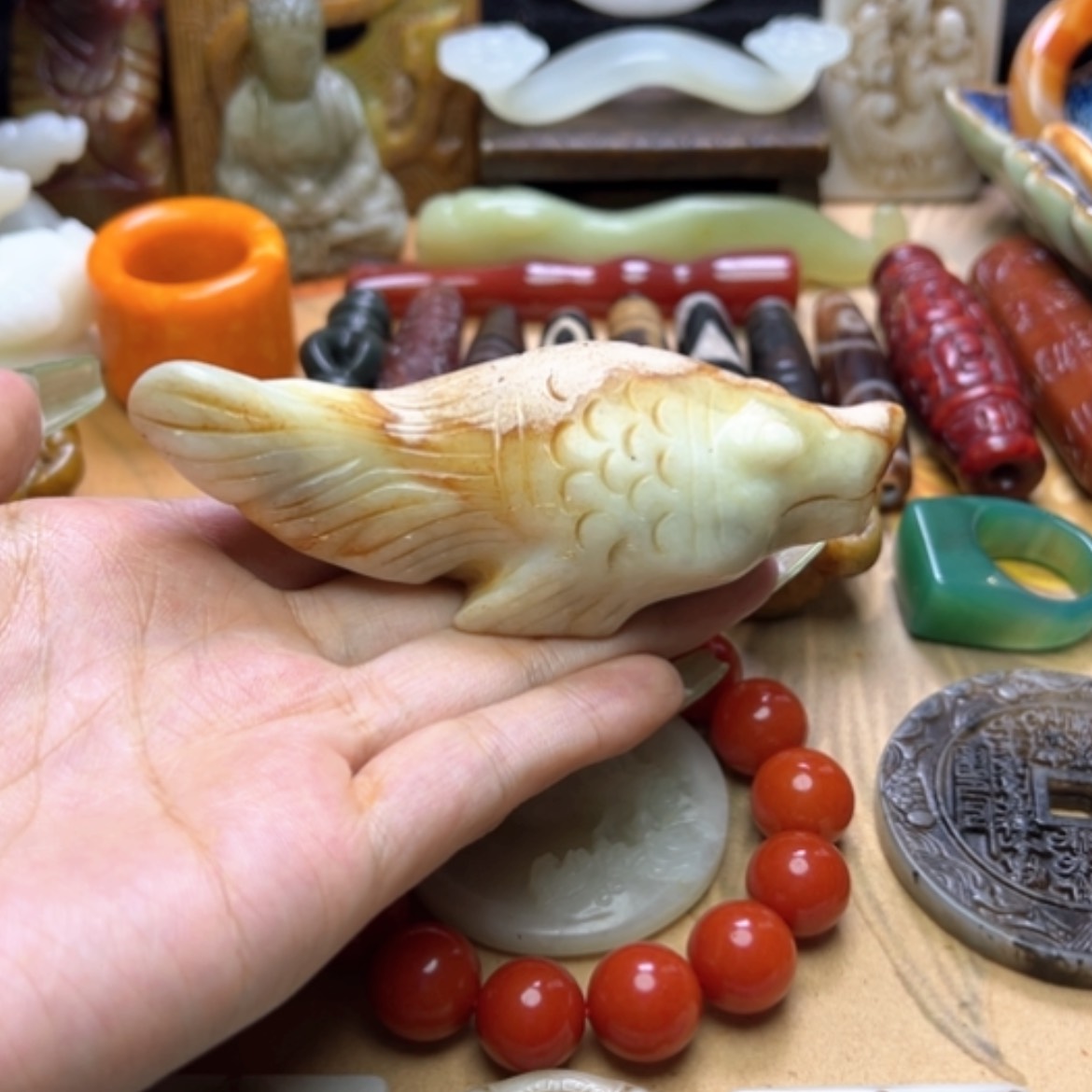 【闪购商品】蛇纹石玉未镶嵌颈饰