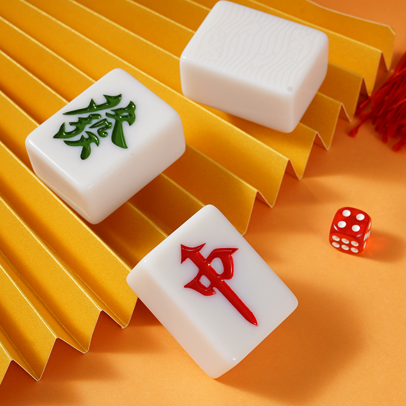 徽雀麻将牌麻将机专用仿玉石麻将子全自动家用双色大中小型号