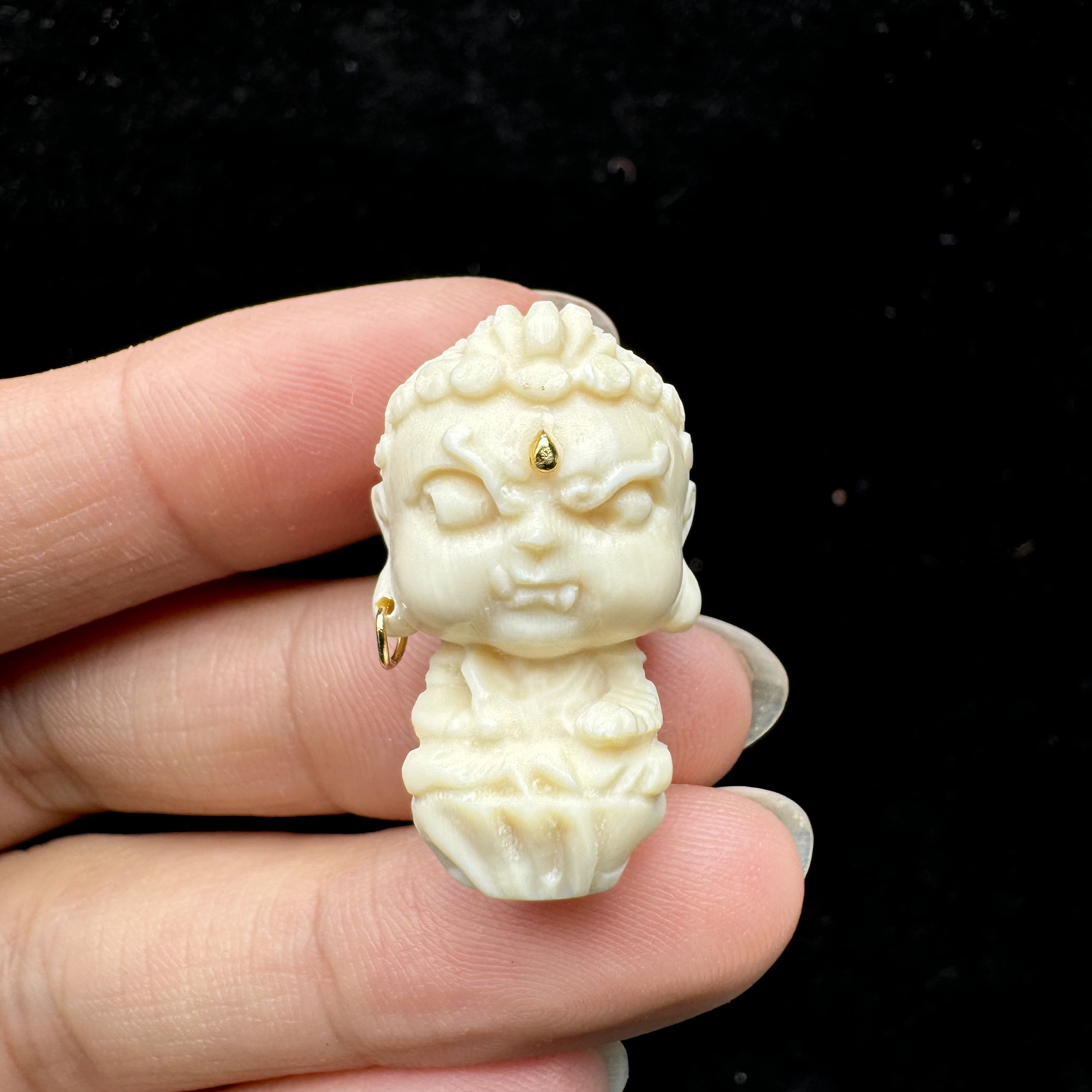 H96-62天然猛犸象牙配饰 16*26mm支持鉴定 假一罚四