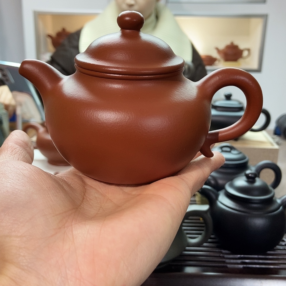茶壶紫砂朱泥莲子260cc