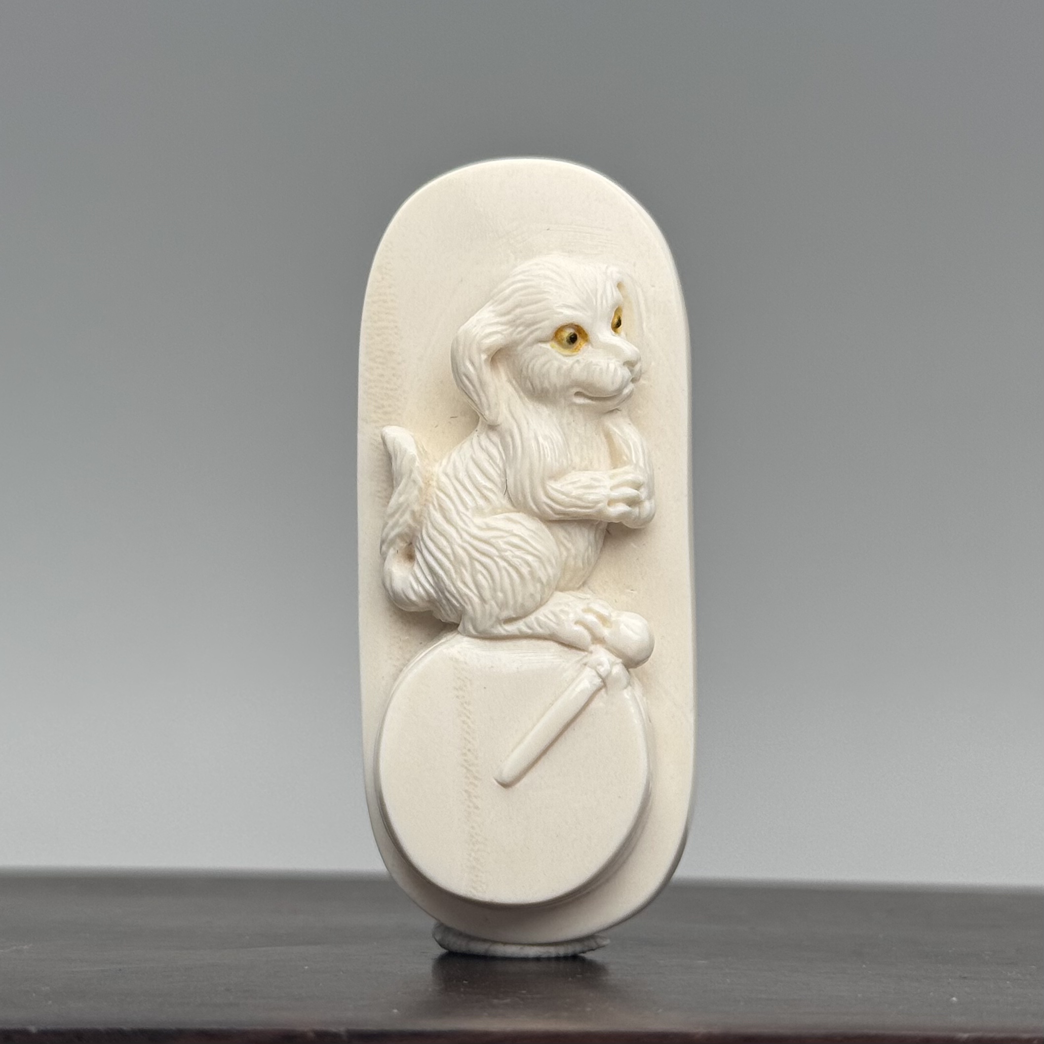 DEZHI/德志【清仓促销】48*20*12mm生肖狗猛犸牙吊坠Y205