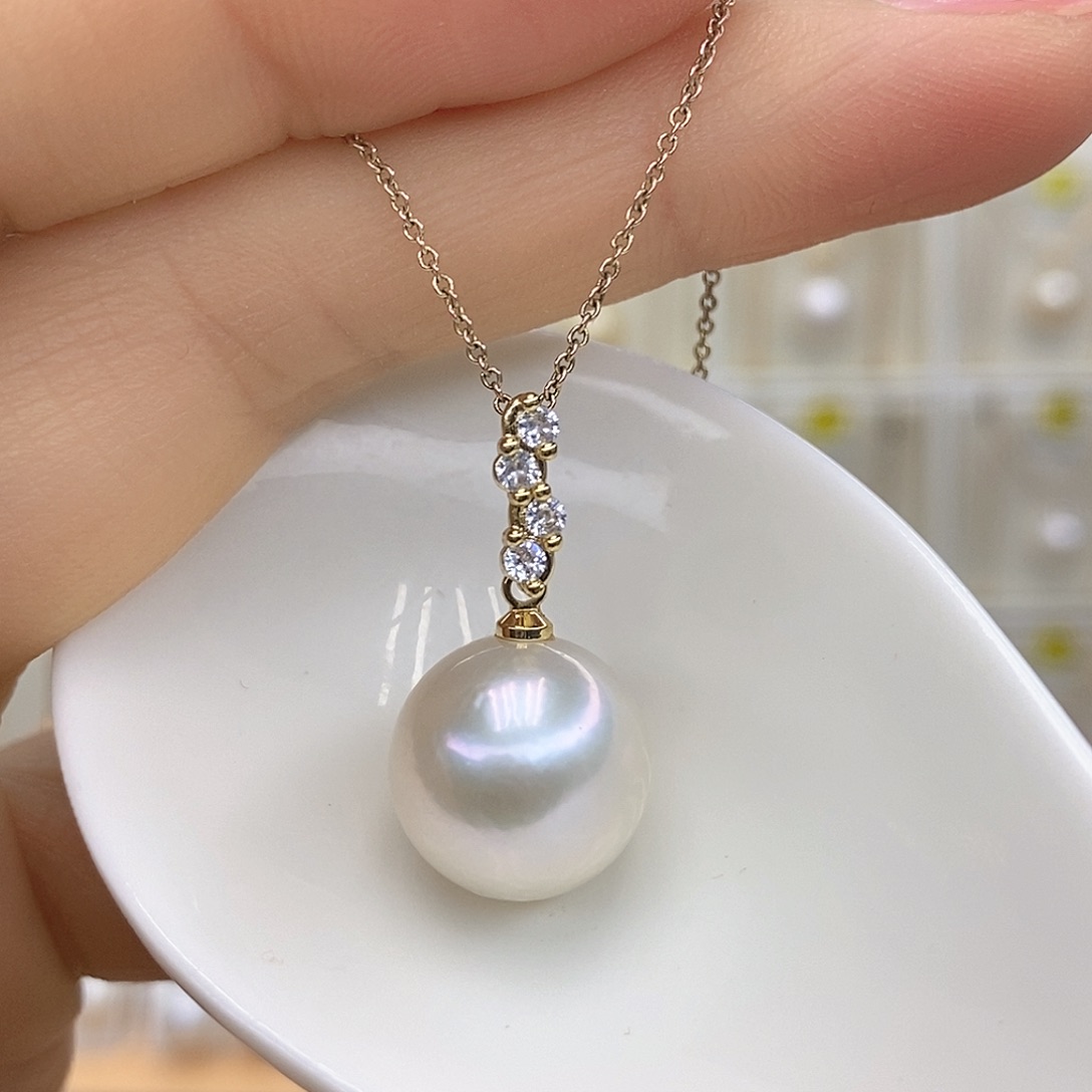 淡水珍珠未镶嵌吊坠(赠链)