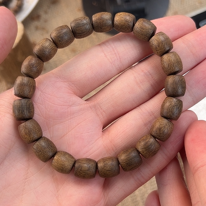 沉香碎屑沉香沉浮09鼓珠单圈12克多样性发一自家