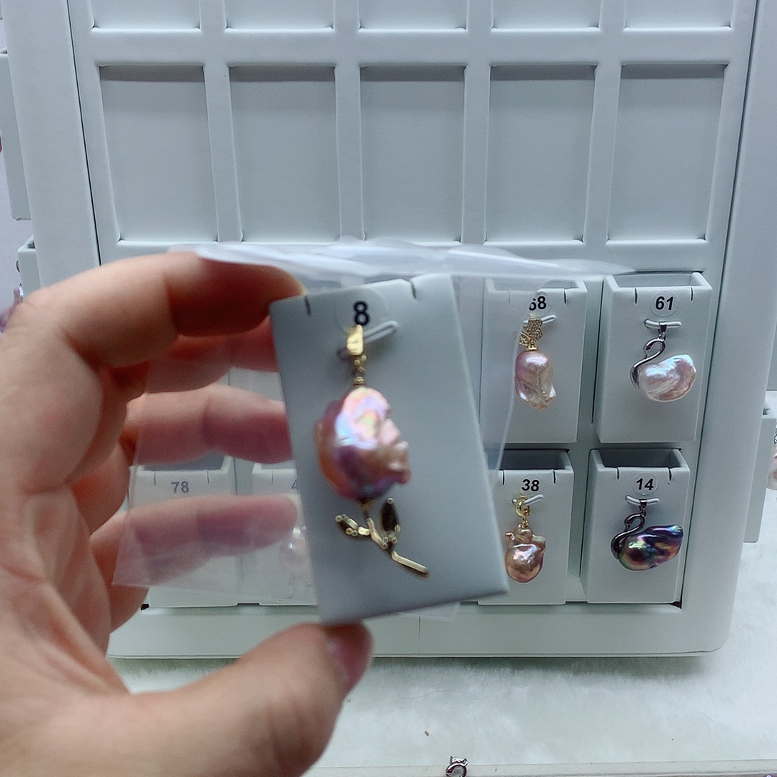 合金吊坠(不含链)淡水珍珠