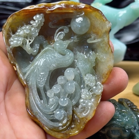 翡翠摆件未镶嵌翡翠