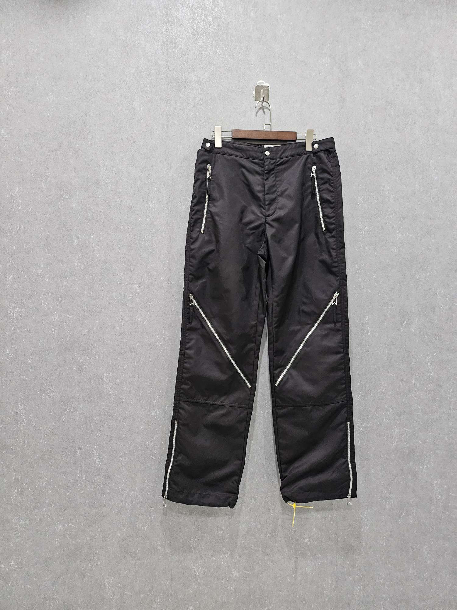 99新 BOTTEGA VENETA/葆蝶家 拉链拼接直筒休闲裤 48码/SL003824