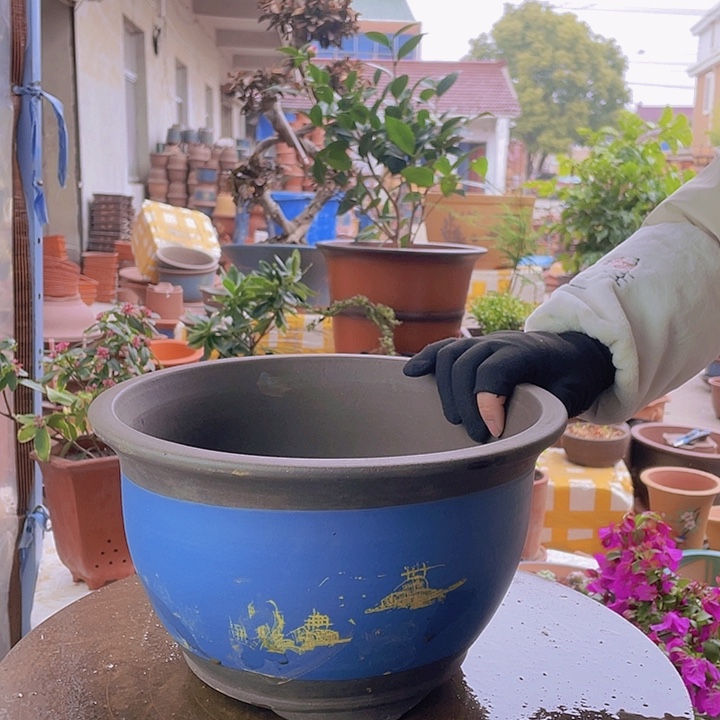 紫砂宜兴紫砂蓝色水30