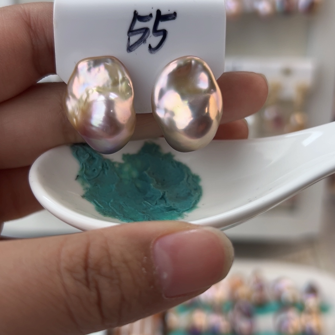 淡水珍珠耳饰银S925镶嵌爱****t