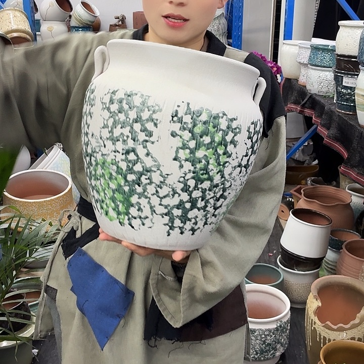 25×31 -粗陶花盆有孔-买买买