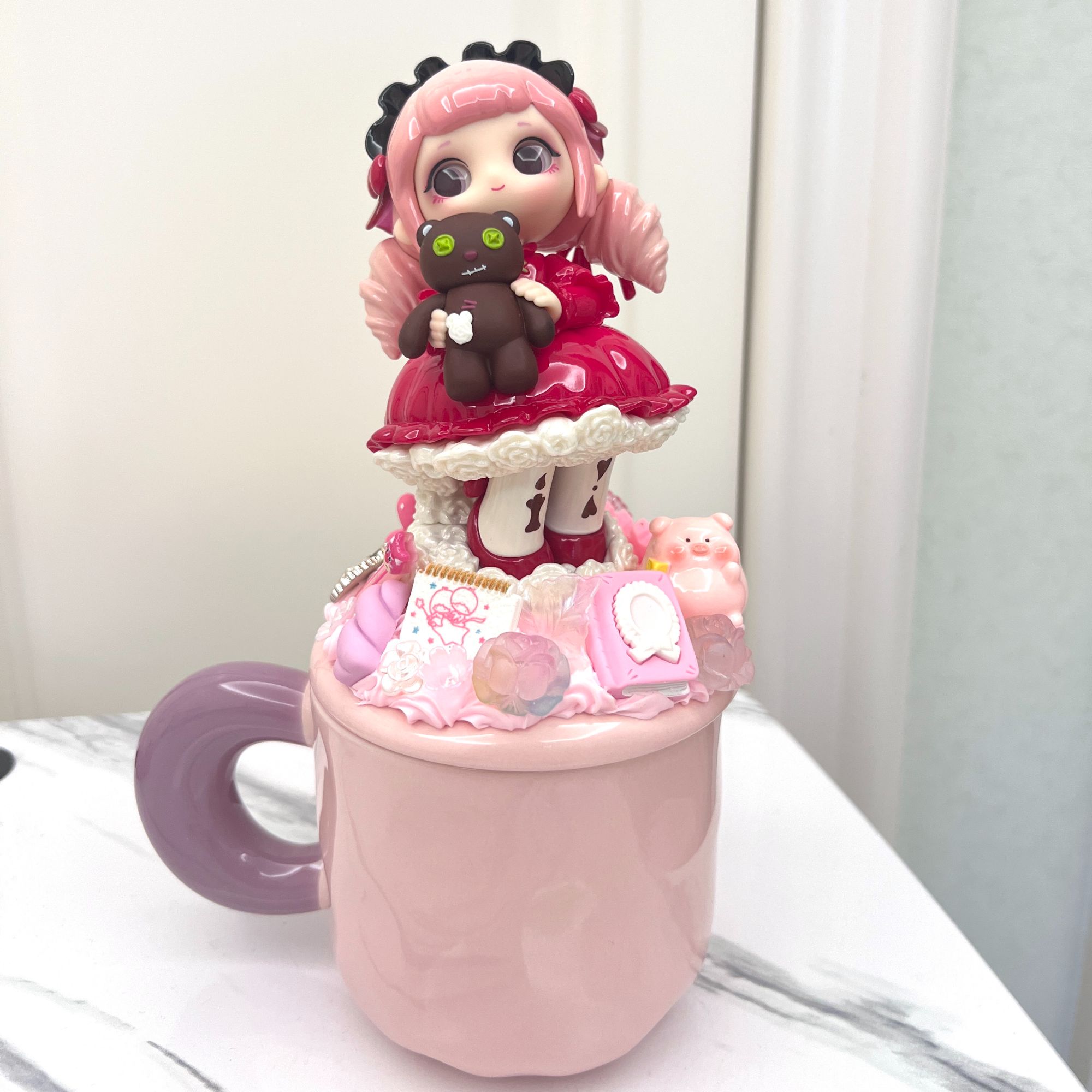 奶油胶手工DIY水杯【no退no换，偏远地区不包邮】