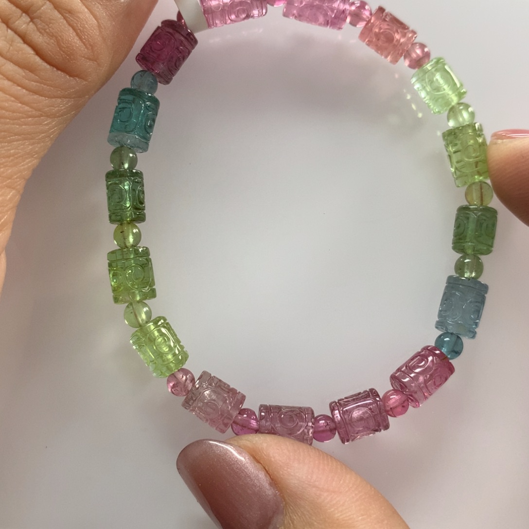 碧玺手链未镶嵌手链