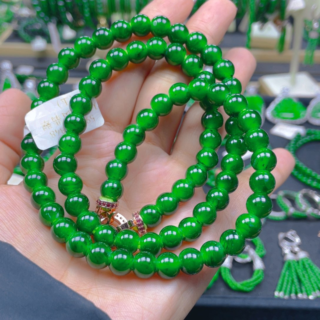 颈饰未镶嵌翡翠项链8