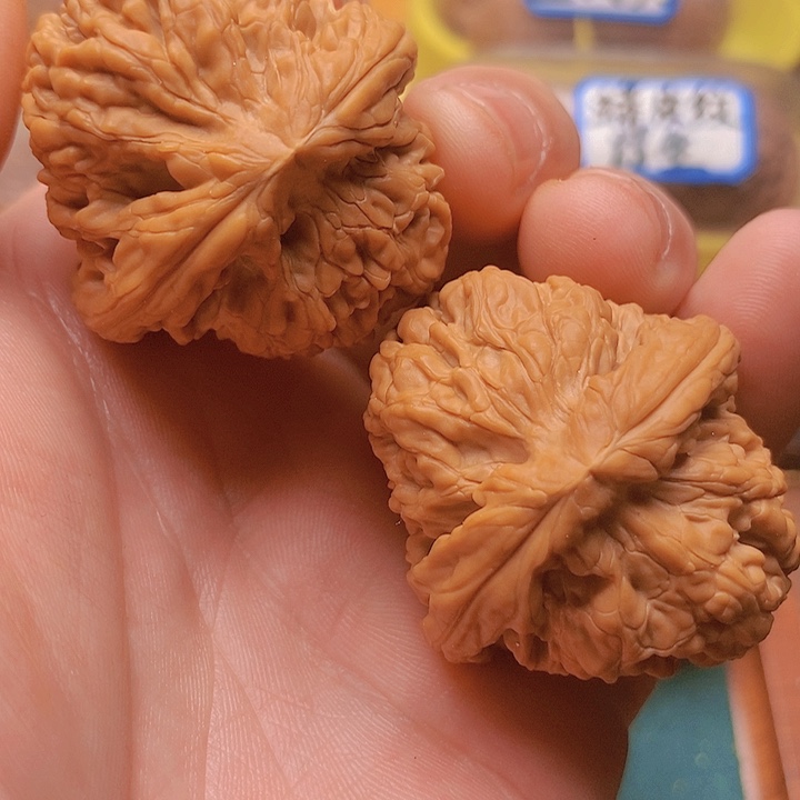 文玩核桃把件边41肚44全品筷子棱核尊