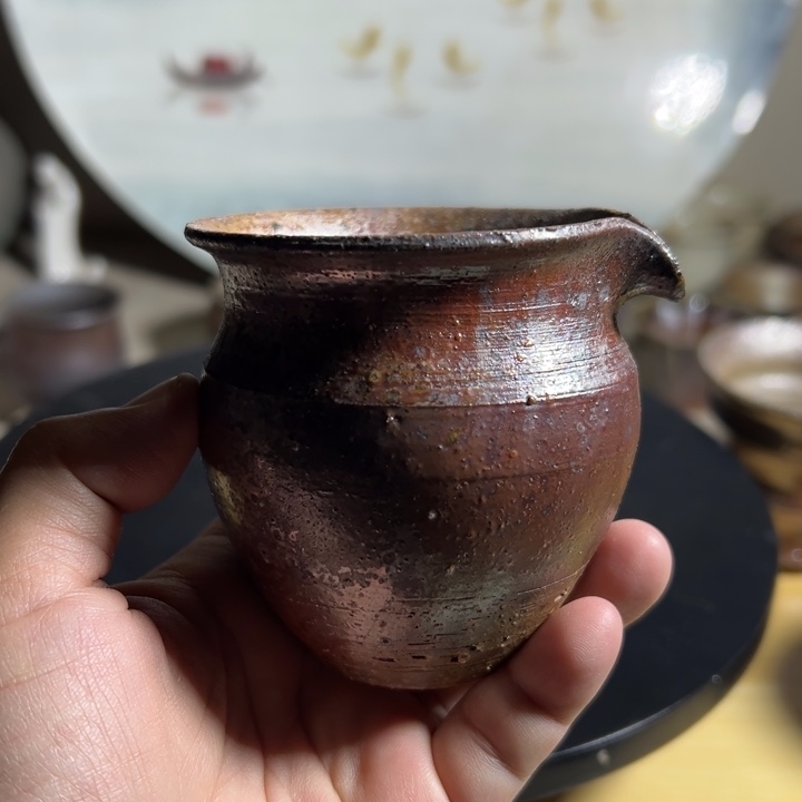 柴烧茶器，纯手工制作