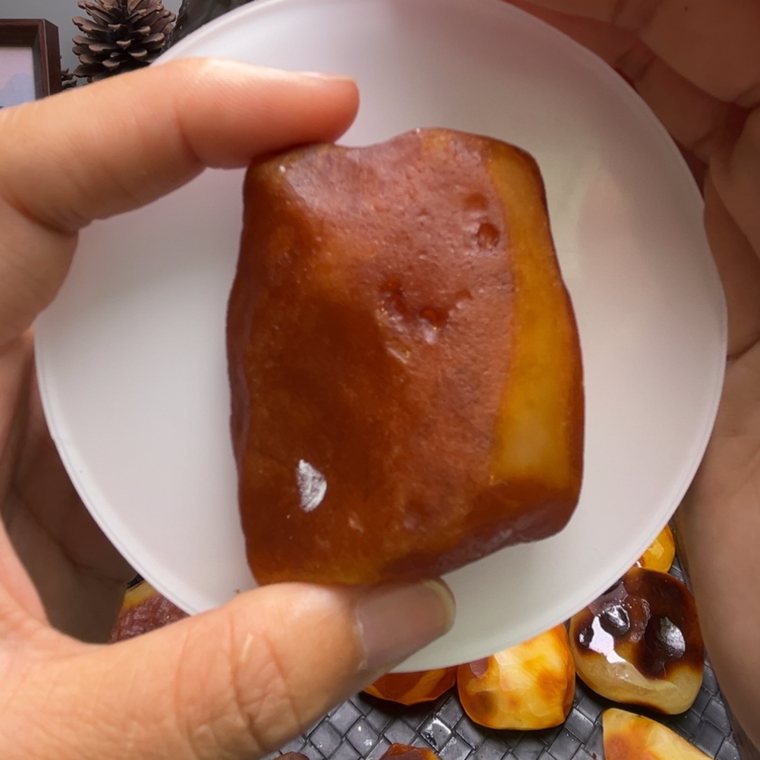 定制琥珀未镶嵌琥珀蜜蜡原石定制有瑕