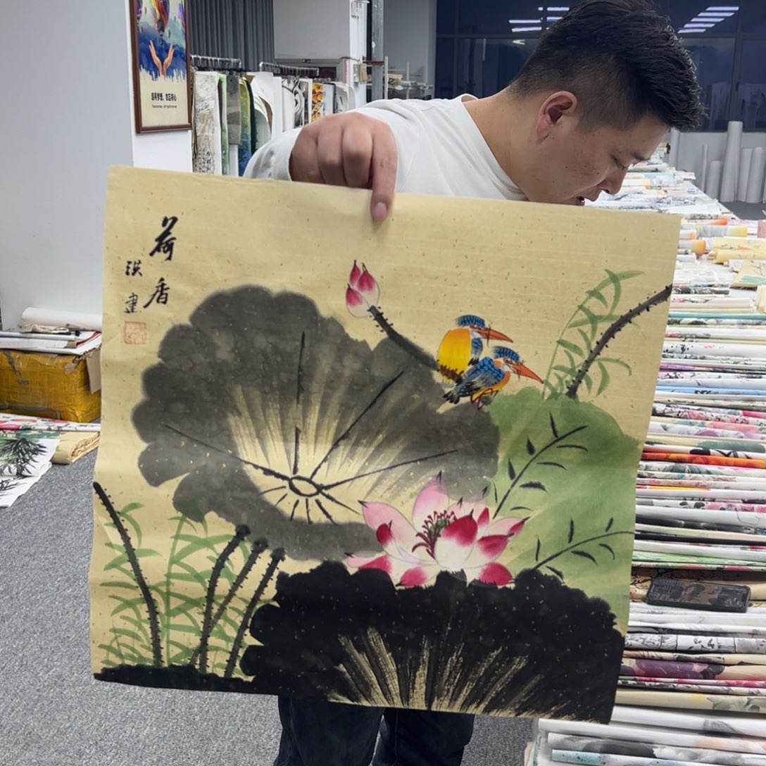 国画卖字画的小老板