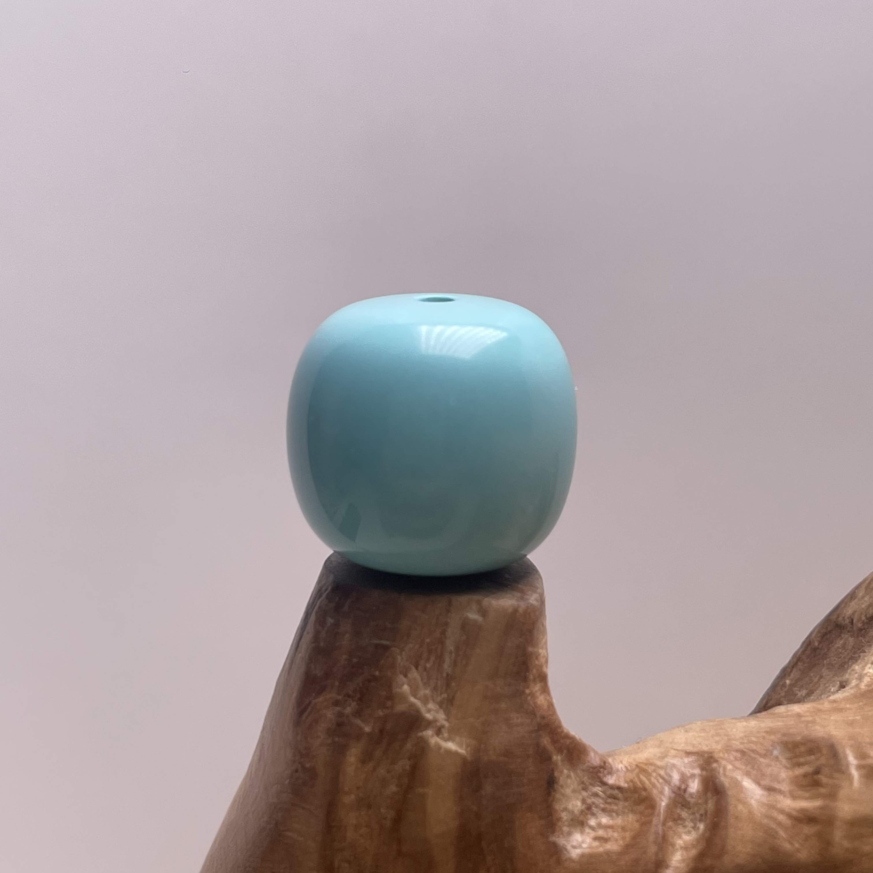 原矿绿松石精品果冻料老型13.8/12.7mm克重3.8克干净无线瓷高料润