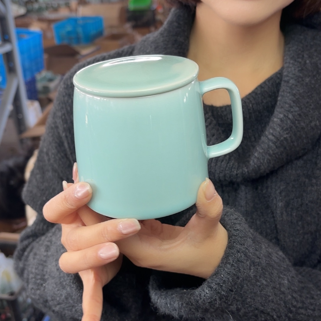 龙泉云间青瓷小米茶器