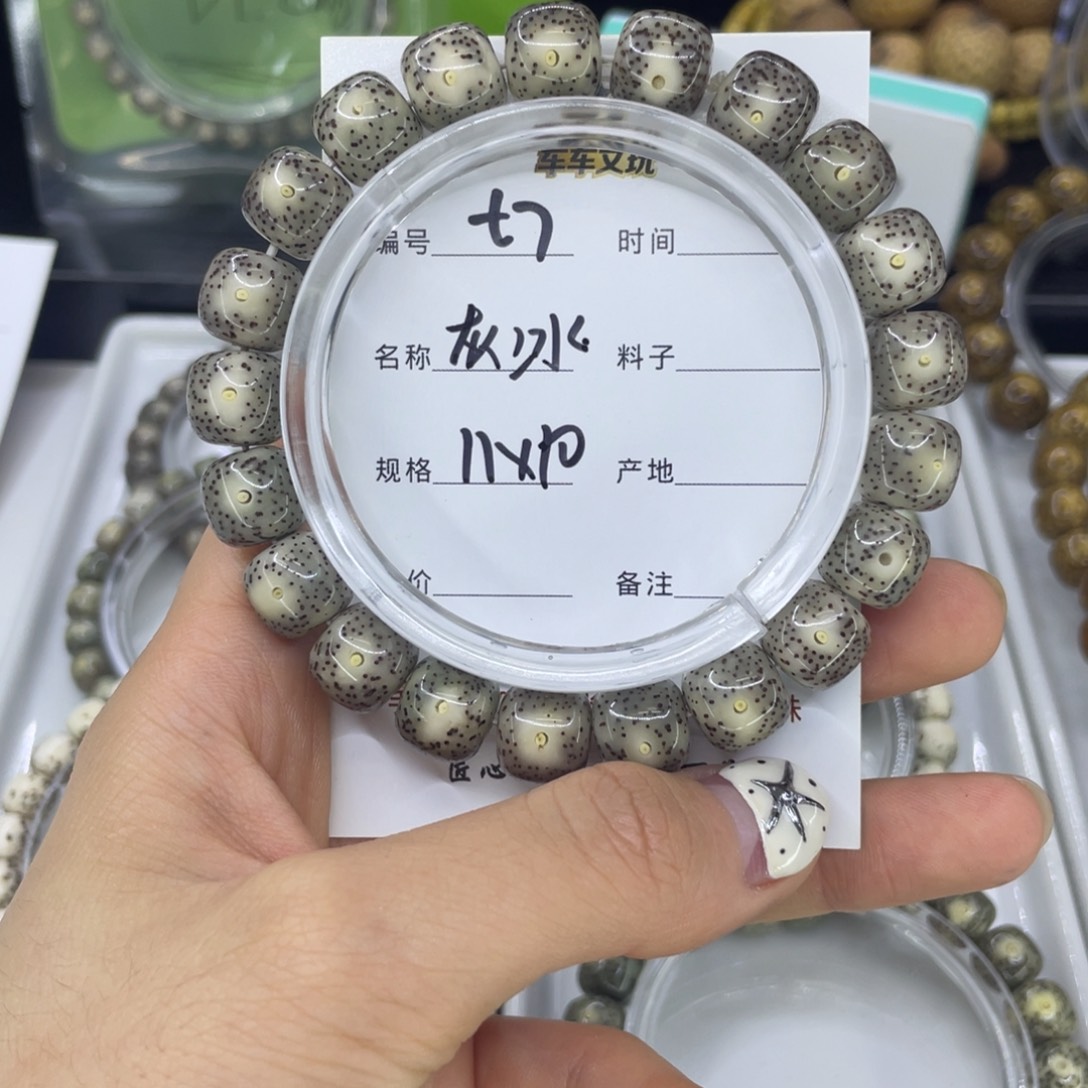 星月菩提吊坠S灰冰