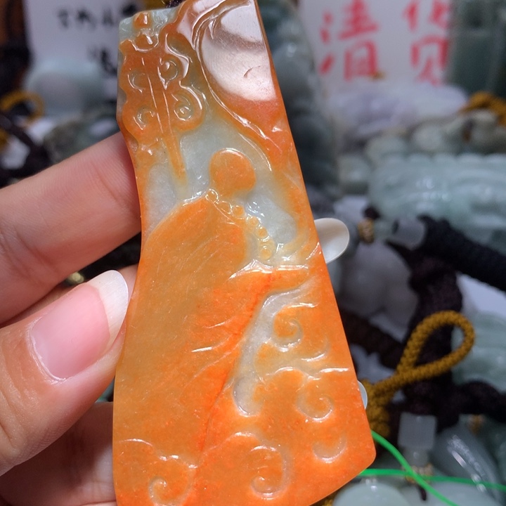 翡翠未镶嵌颈饰保真天然A货翡翠