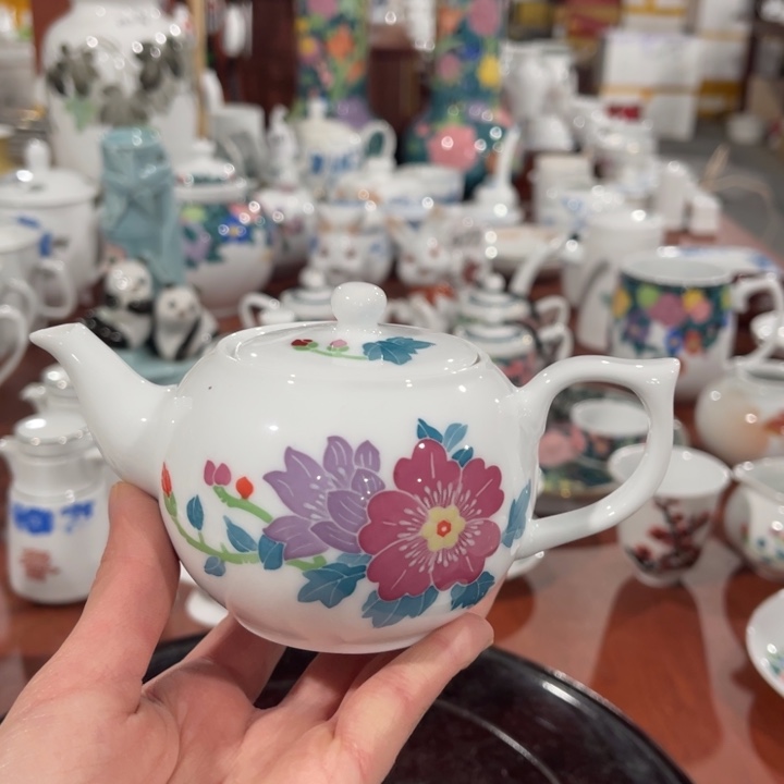 醴陵高温瓷釉下手绘180毫升