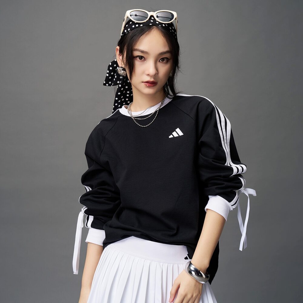 【滔搏联动】adidas/阿迪达斯女子DANCE LS TEE2针织圆领长袖KG3858