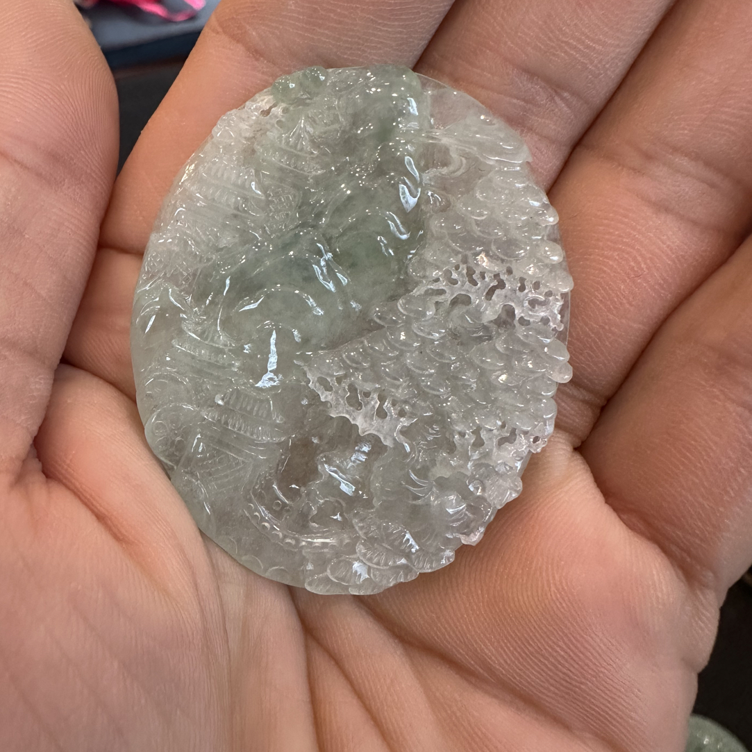 翡翠A货精品山水牌子