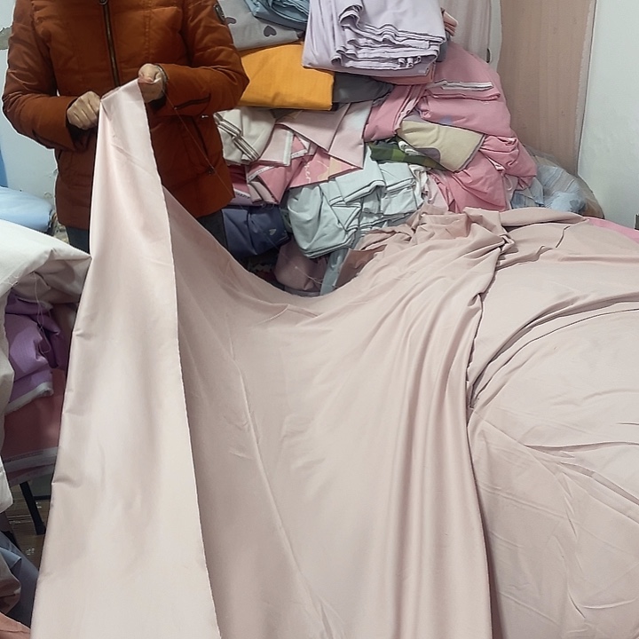 棉长绒棉镜面浅粉8米