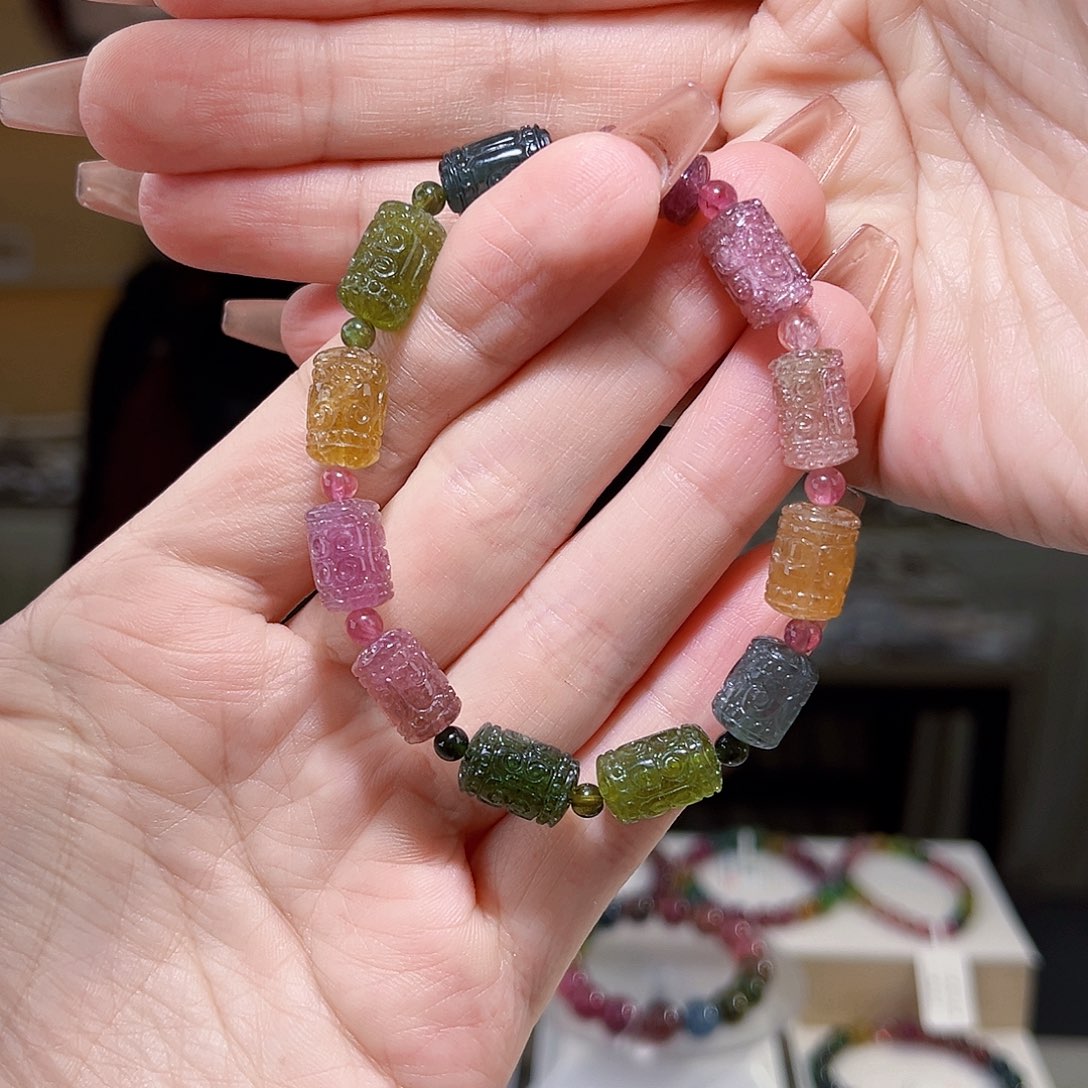 碧玺多样性发一件未镶嵌喵*