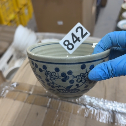 泥塑磁州窑出口五厂茶钵