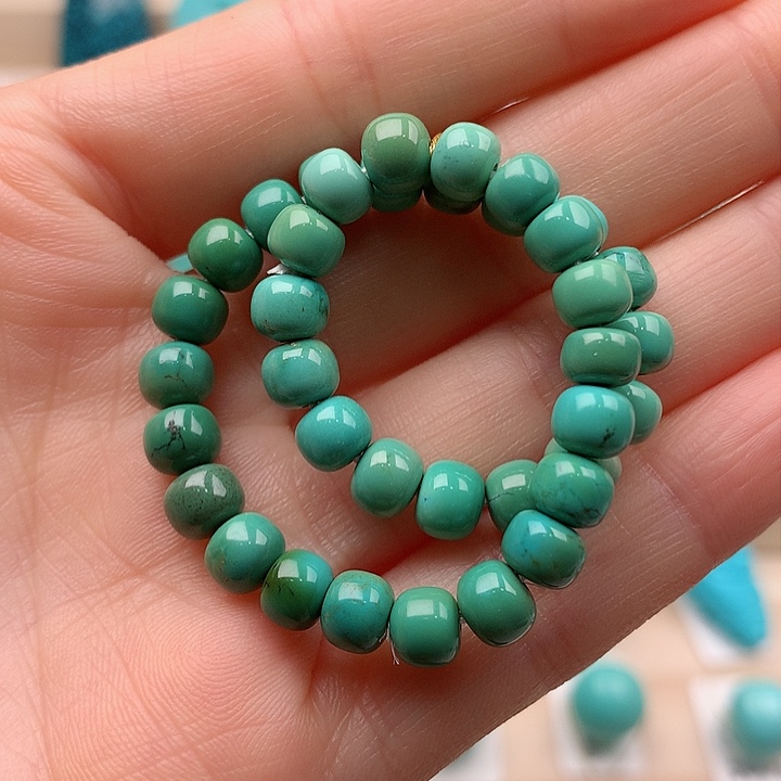 未镶嵌绿松石手链一**好