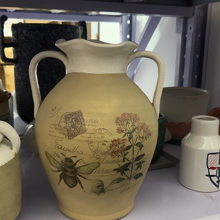 陶瓷高温陶瓷双耳花瓶