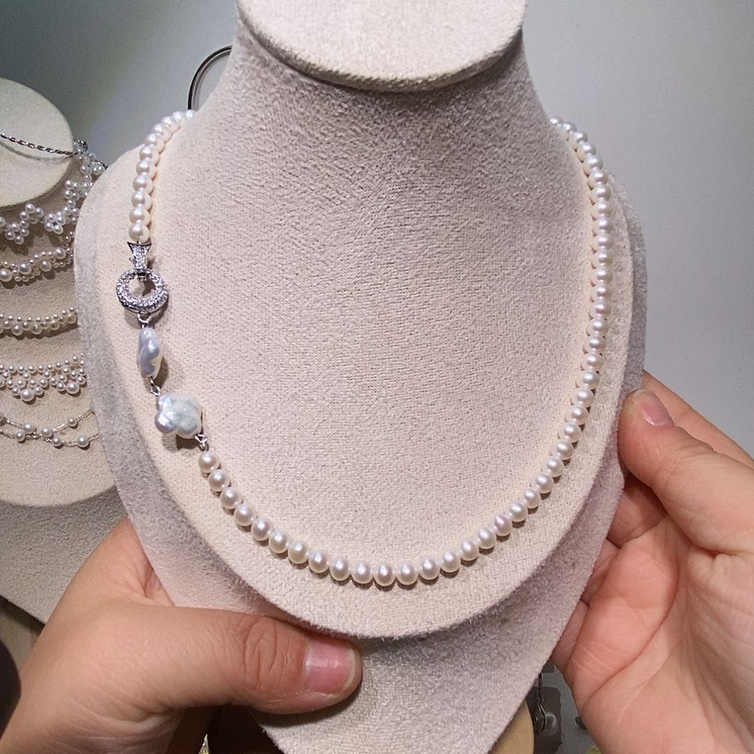 非金属纯银设计项链