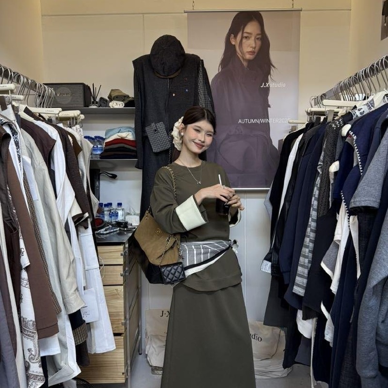 JX（25767#）韩系百搭气质卫衣套装 kc