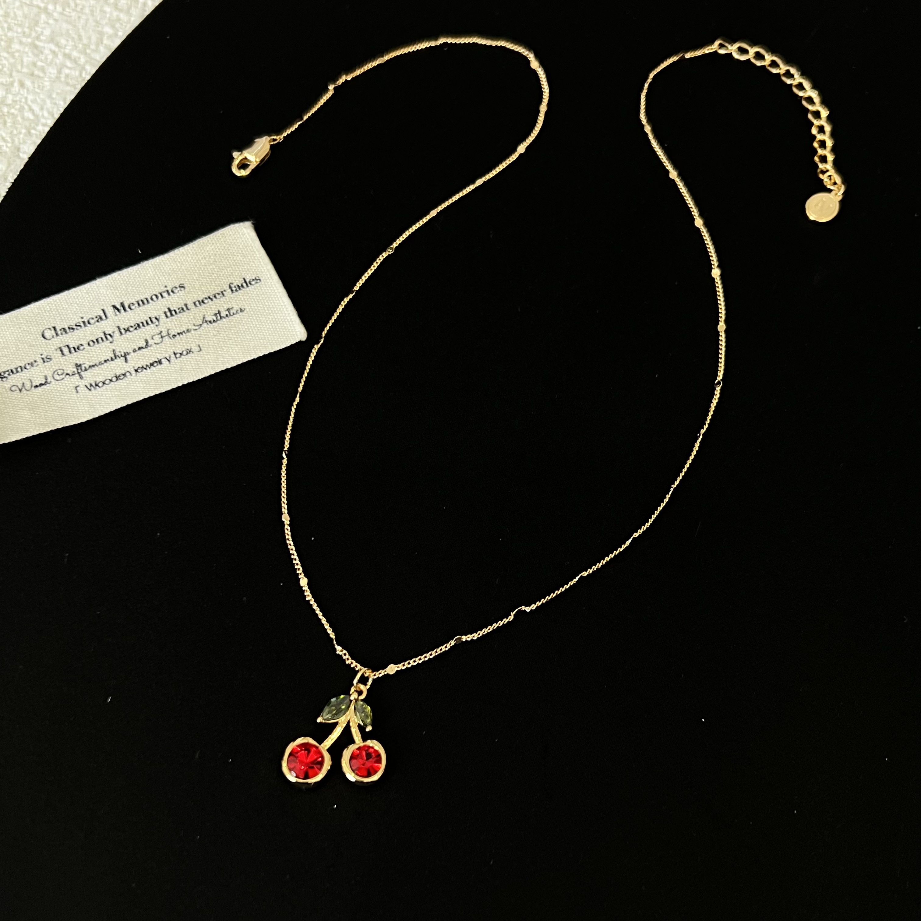 铜合金项链 秋冬樱桃项链3012