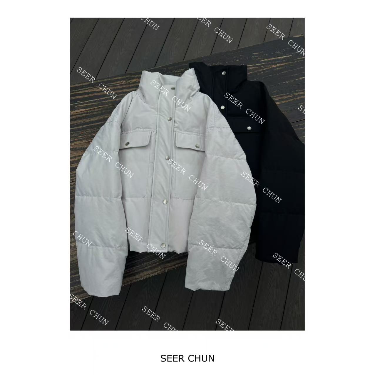 SEER CHUN“口袋”极简鹅绒服 20595