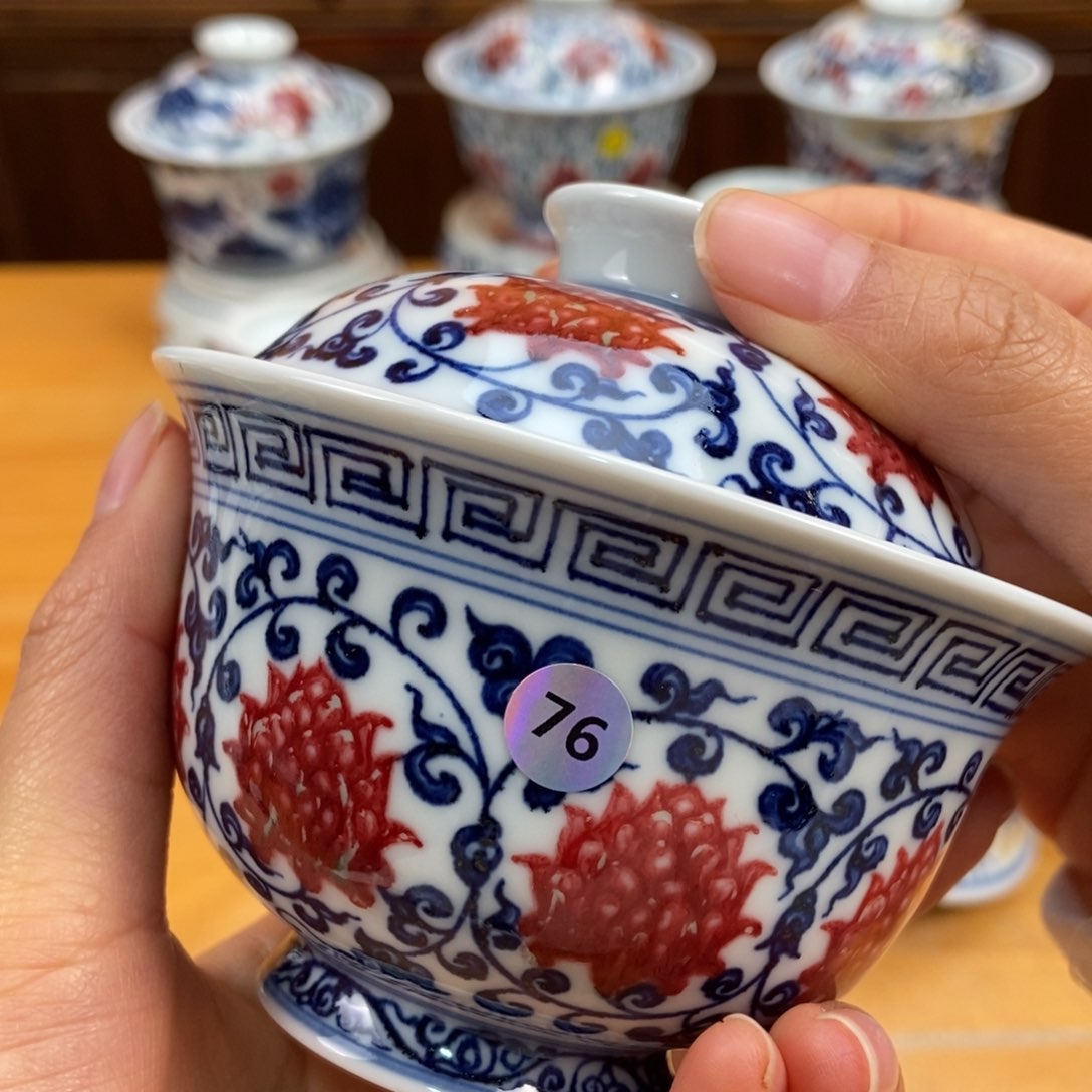 手绘现代茶具非古董