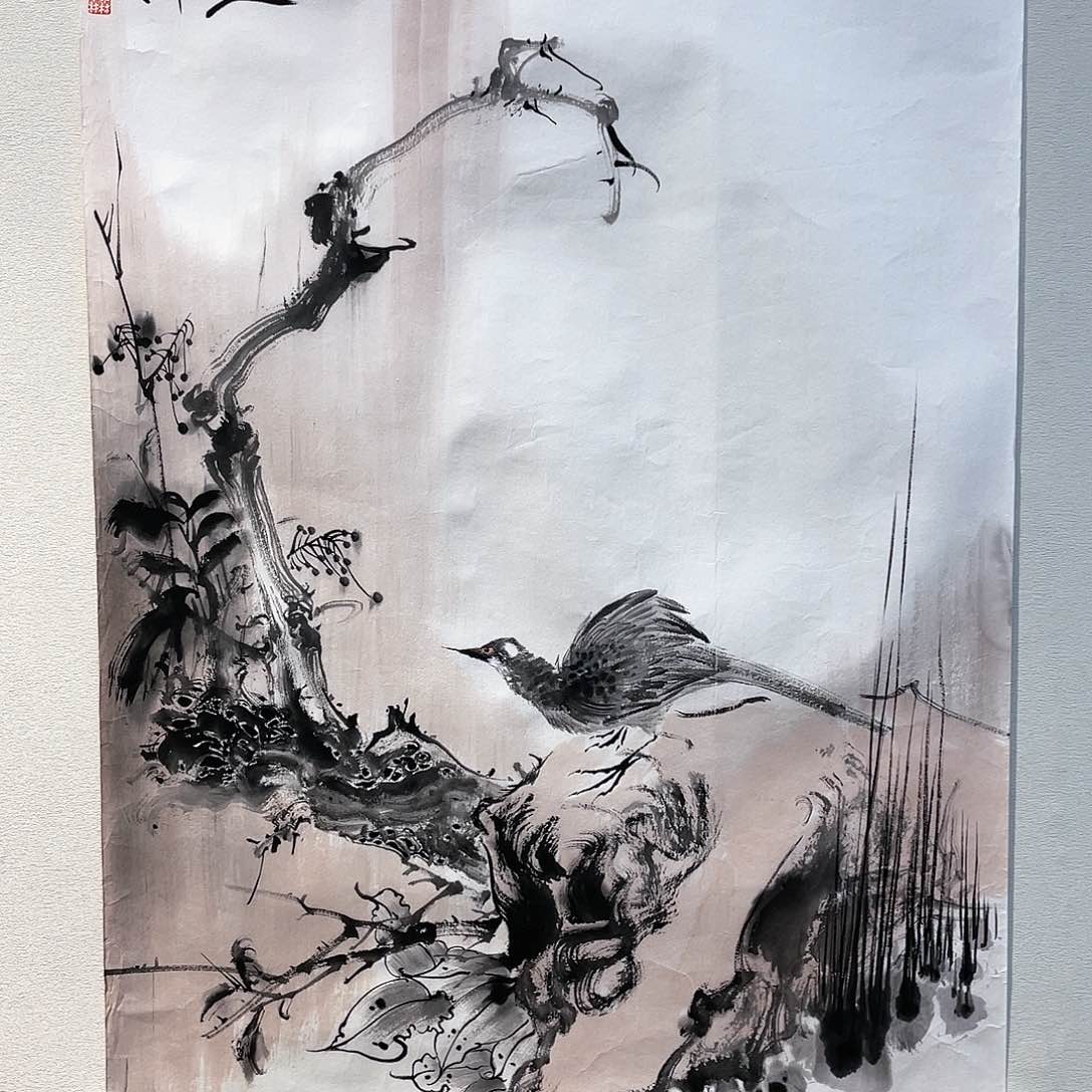 国画把头剪了头发之后再涂