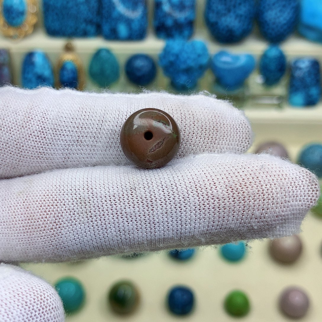 绿松石未镶嵌三彩随行