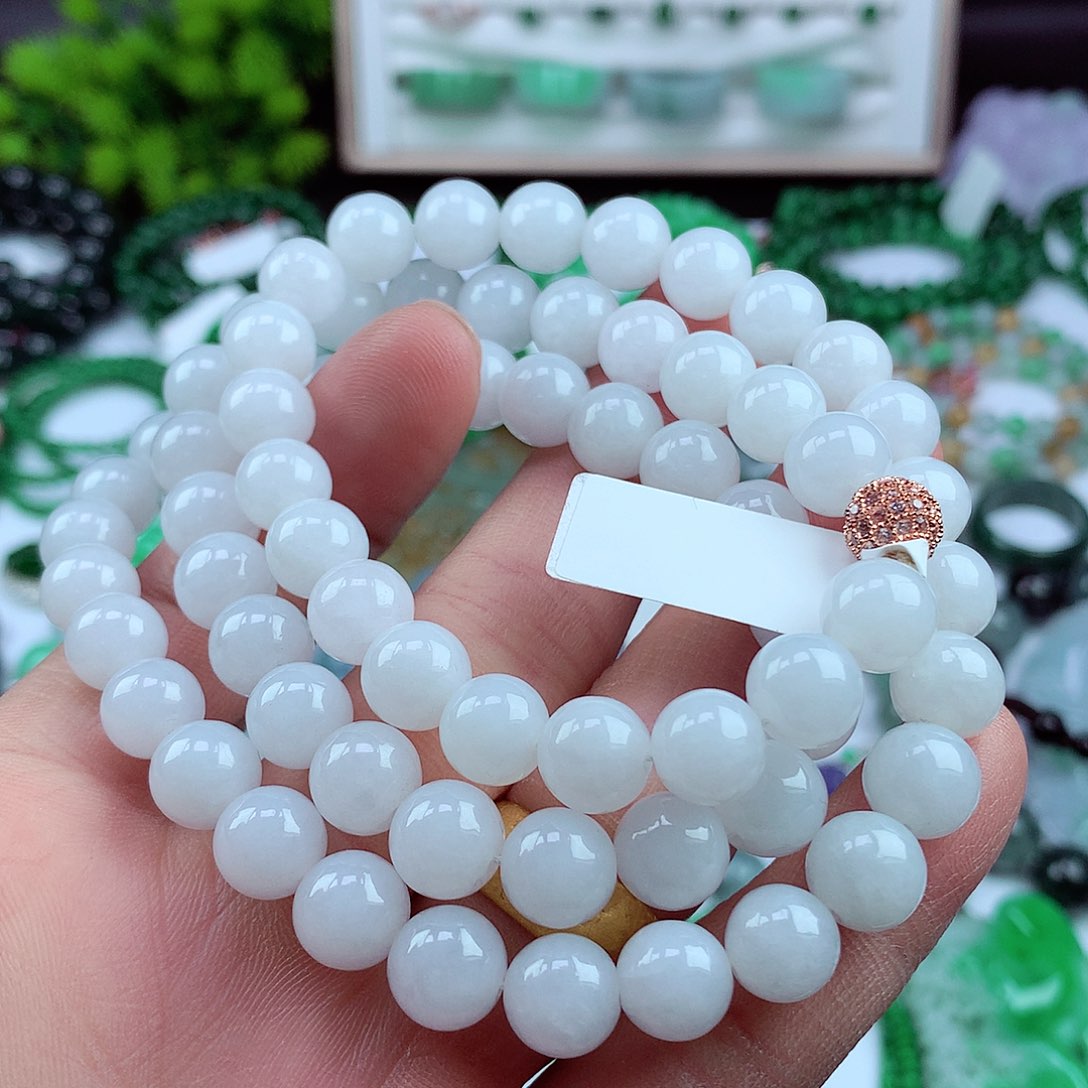 翡翠颈饰未镶嵌项链