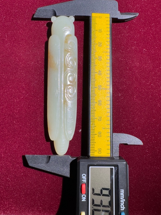 和田玉商周青白玉玉蝉