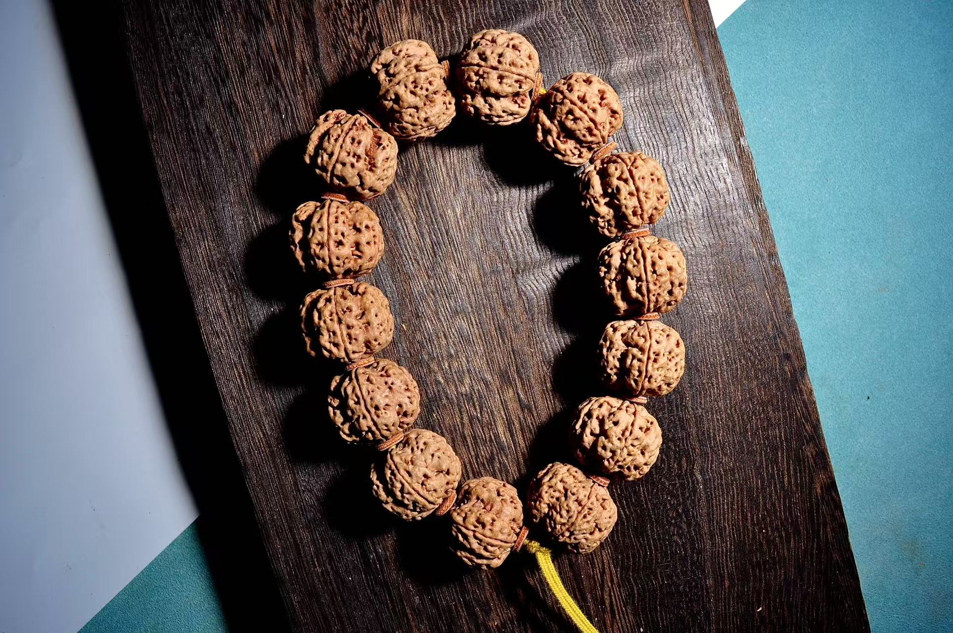 B毕业级「手串霸王龙古龙梅花」文玩铁高山籽，爆肉双龙大金刚