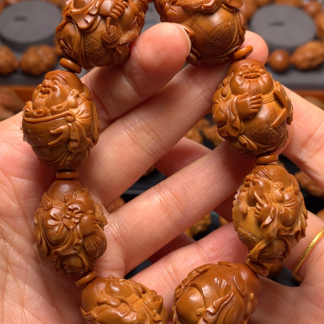 橄榄核手串/手链M****子八宝财神