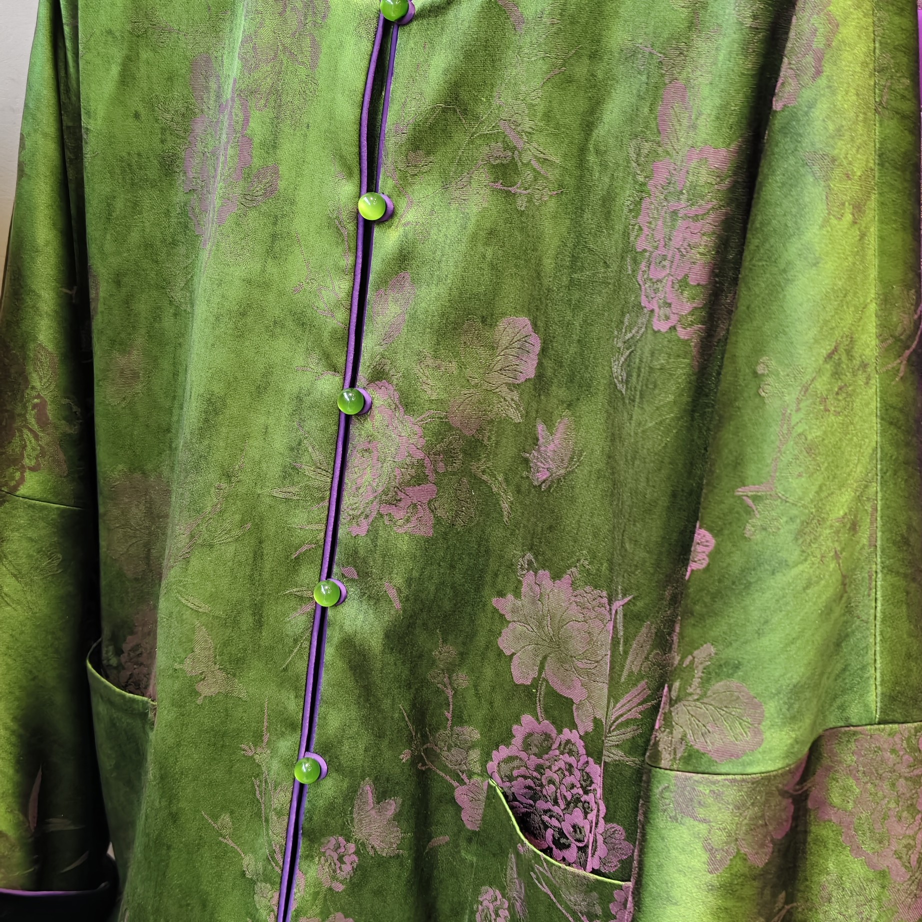 新中式双面穿开襟秋装外套，是纸样，不是衣服。