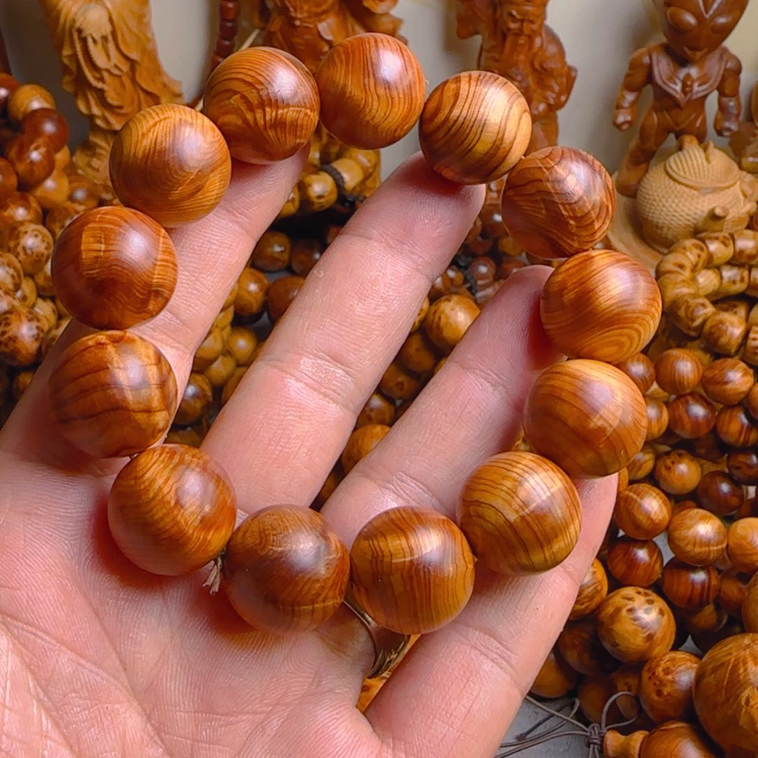 柏木（崖柏）手串/手链太行满龙胆闪电1.8