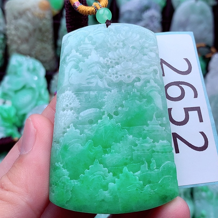 翡翠未镶嵌吊坠(不含链)