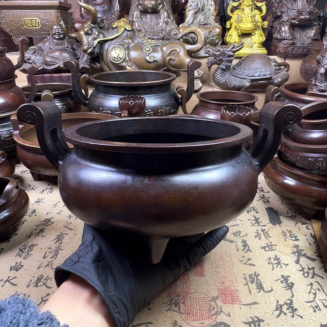 8**3香炉 家用供香炉 风水摆件 聚宝盆 家居摆件