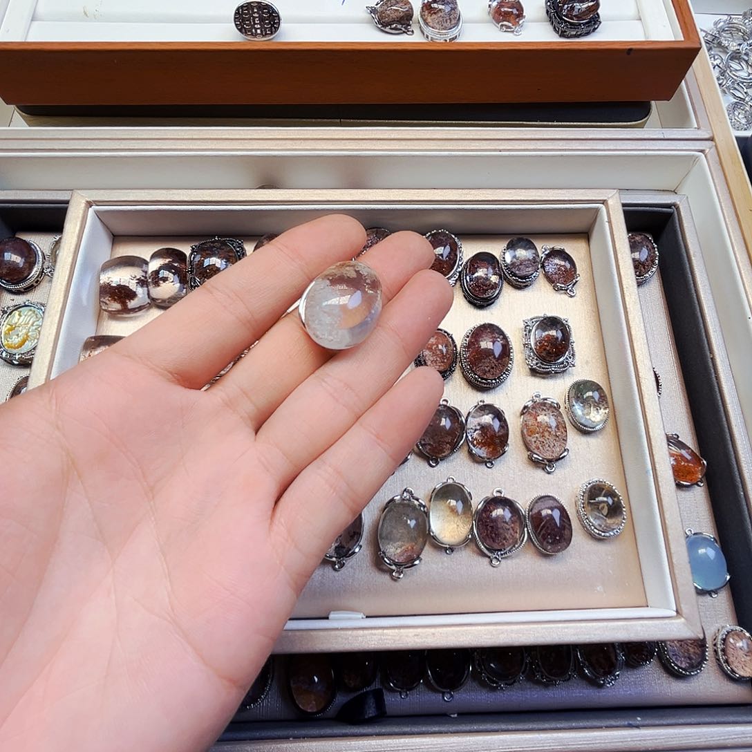 紫晶颈饰银S800镀金镶嵌M