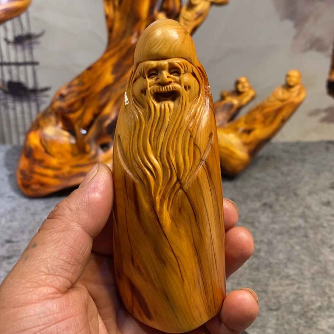 【闪购商品】柏木（崖柏）根雕木雕工艺品摆件家居厂家直销手把件